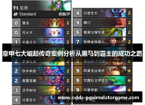 意甲七大崛起传奇案例分析从黑马到霸主的成功之路 意甲七大崛起传奇案例分析从黑马到霸主的成功之路